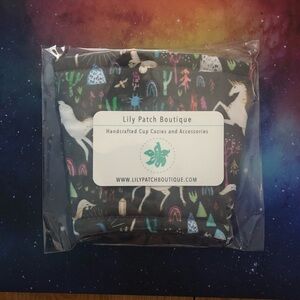 Unicorn mystical forest iced coffee sleeve Lily Patch DD medium Starbucks venti